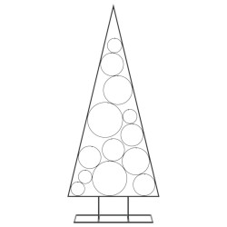 Arbre de Noël en métal pour décoration noir 150 cm 535452535452