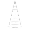 Arbre de Noël en métal pour décoration noir 210 cm 535453535453