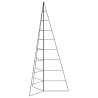 Arbre de Noël en métal pour décoration noir 210 cm 535453535453
