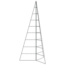 Arbre de Noël en métal pour décoration noir 210 cm 535453535453