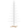 Arbre de Noël en métal avec base en bois noir 210 cm 535454535454