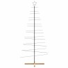 Arbre de Noël en métal avec base en bois noir 210 cm 535454535454