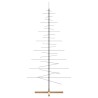 Arbre de Noël en métal avec base en bois noir 210 cm 535454535454