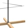Arbre de Noël en métal avec base en bois noir 210 cm 535454535454