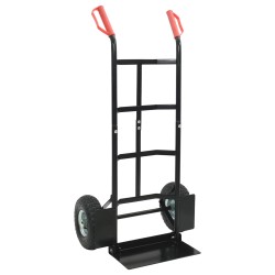 Chariot à main extensible Noir et Rouge 57 x 46 x 113 cm Acier 535457535457