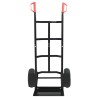Chariot à main extensible Noir et Rouge 57 x 46 x 113 cm Acier 535457535457