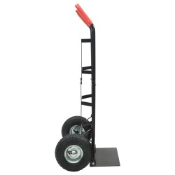 Chariot à main extensible Noir et Rouge 57 x 46 x 113 cm Acier 535457535457