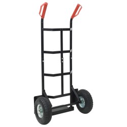 Chariot à main extensible Noir et Rouge 57 x 46 x 113 cm Acier 535457535457