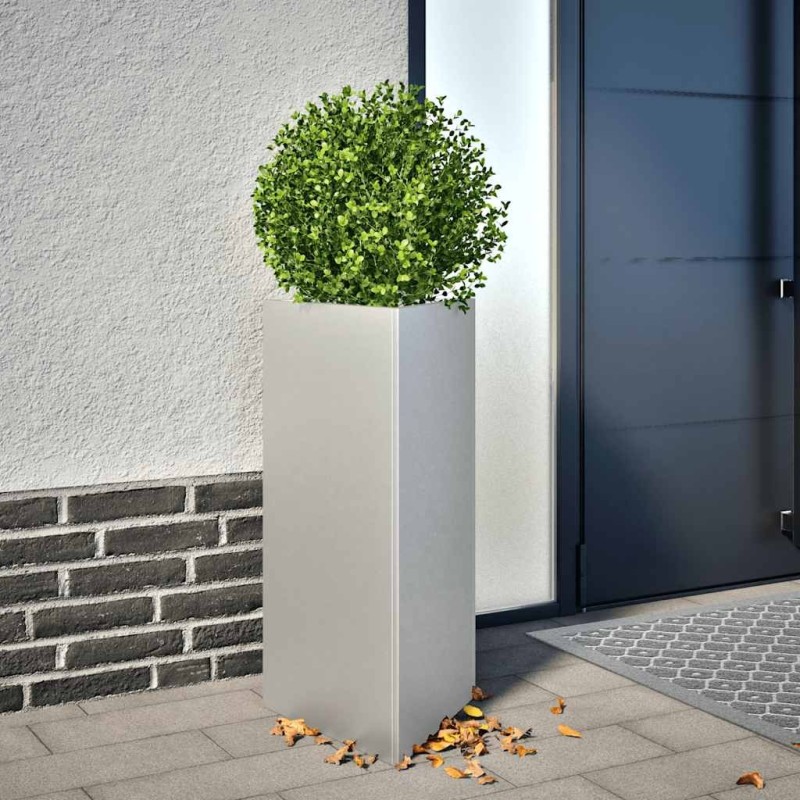 Jardinière triangulaire 40x40x75 cm acier galvanisé 535458535458