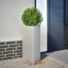 Jardinière triangulaire 40x40x75 cm acier galvanisé 535458535458