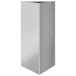 Jardinière triangulaire 40x40x75 cm acier galvanisé 535458535458