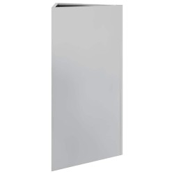 Jardinière triangulaire 40x40x75 cm acier galvanisé 535458535458