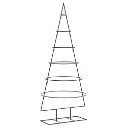 Arbre de Noël en métal pour décoration noir 150 cm 535461535461