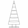 Arbre de Noël en métal pour décoration noir 150 cm 535461535461