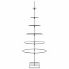 Arbre de Noël en métal pour décoration noir 150 cm 535461535461