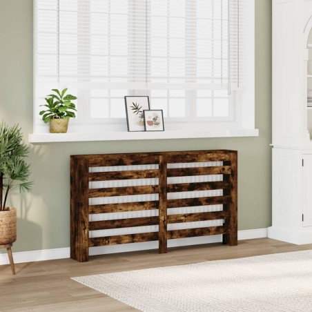 Cache-radiateur chêne fumé 149x20x82 cm bois d'ingénierie 535470535470