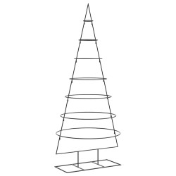 Arbre de Noël en métal pour décoration noir 180 cm 535473535473