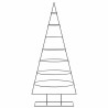 Arbre de Noël en métal pour décoration noir 180 cm 535473535473