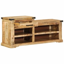 banc avec tiroir Marron 110 x 35 x 50 cm Manguier brut 535475535475