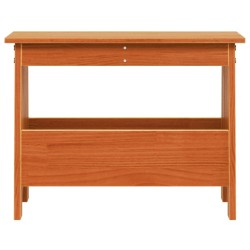Banc d'entrée cire marron 60x28x45 cm bois de pin massif 535477535477