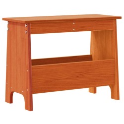 Banc d'entrée cire marron 60x28x45 cm bois de pin massif 535477535477