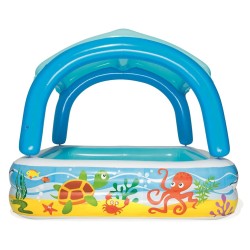 Bestway Piscine de jeu avec auvent bleu 140x140x114 cm 52192 535481535481