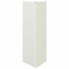 Jardinière blanc triangulaire 30x26x75 cm acier 535482535482