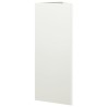 Jardinière blanc triangulaire 30x26x75 cm acier 535482535482