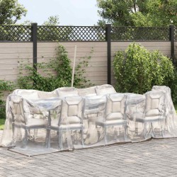 Bâche transparente avec œillets 2x5 m polyéthylène 535483535483