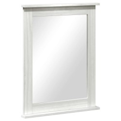 Miroir VIGO Blanc antique 55,5 x 5 x 70 cm Bois de pin massif 535485535485