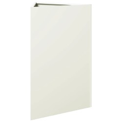 Jardinière blanc triangulaire 50x43x75 cm acier 535491535491