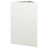 Jardinière blanc triangulaire 50x43x75 cm acier 535491535491