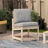 Chaise de jardin 50,5x55x77 cm bois de pin massif 535492535492