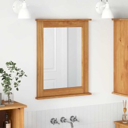 Miroir VIGO Marron miel 55,5 x 5 x 70 cm Bois de pin massif 535493535493