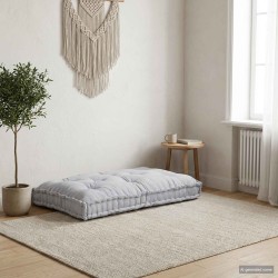 Coussin de canapé sur palette Gris 120 x 80 x 12 cm Tissu 535494535494