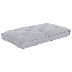 Coussin de canapé sur palette Gris 120 x 80 x 12 cm Tissu 535494535494