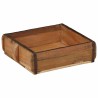 Plateau 2 pcs Marron 29 x 31 x 10 cm Bois Recyclé Solide 535495535495