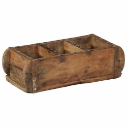 Plateau 4 pcs Marron 30 x 14 x 9 cm Bois Recyclé Solide 535497535497