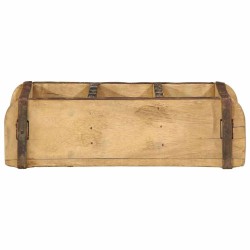 Plateau 4 pcs Marron 30 x 14 x 9 cm Bois Recyclé Solide 535497535497