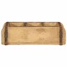 Plateau 4 pcs Marron 30 x 14 x 9 cm Bois Recyclé Solide 535497535497