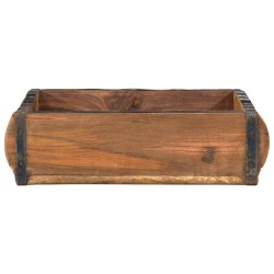 Plateau 4 pcs Marron 29 x 31 x 10 cm Bois Recyclé Solide 535501535501