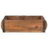 Plateau 4 pcs Marron 29 x 31 x 10 cm Bois Recyclé Solide 535501535501