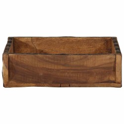 Plateau 4 pcs Marron 29 x 31 x 10 cm Bois Recyclé Solide 535501535501