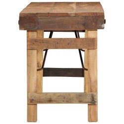 banc Naturel 110 x 35 x 46 cm Bois ancien récupéré 535502535502