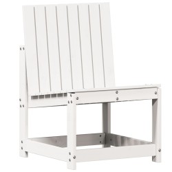 Chaise de jardin blanc 50,5x55x77 cm bois de pin massif 535504535504