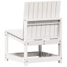 Chaise de jardin blanc 50,5x55x77 cm bois de pin massif 535504535504