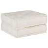 Canapé modulaire crème 70x70x36 tissu 535505535505
