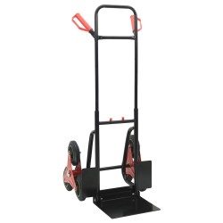 Chariot à main Noir et Rouge 64,5 x 49,5 x 114 cm Acier 535506535506
