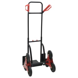 Chariot à main Noir et Rouge 64,5 x 49,5 x 114 cm Acier 535506535506