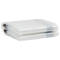 Bâche transparente avec œillets 3x12 m polyéthylène 535507535507